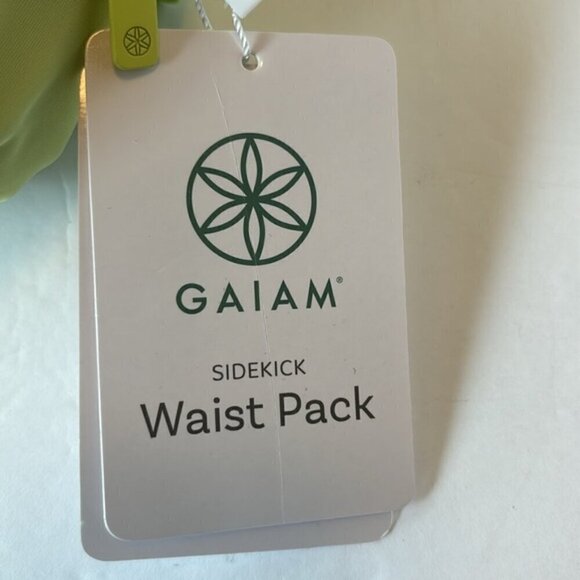 NEW! GAIAM Sidekick Waist Pack - lime Green zipper top - Picture 7 of 7
